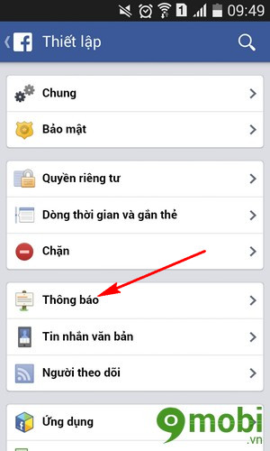 tat loi moi choi ung dung facebook tren dien thoai