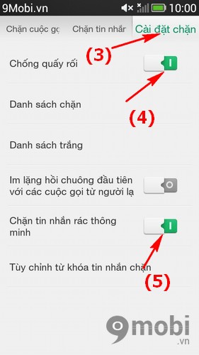 chan tin nhan rac mobifone