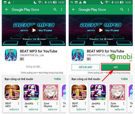 beat mp3 for youtube cho android