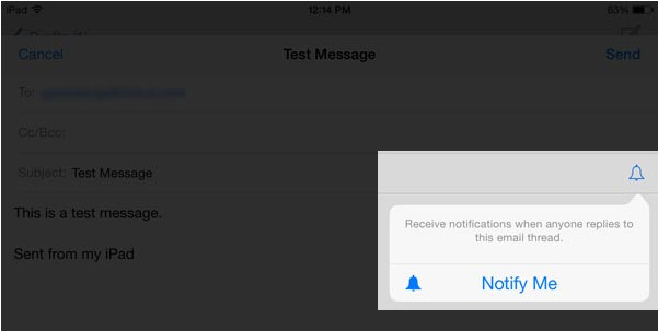 bật thống báo Email quan trọng trên iOS 8 của iphone 6 plus, 6, ip 5s, 5, 4s, 4 