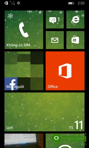 Lần đầu lộ ảnh thực tế Windows Phone 10 với màn hình chủ tùy