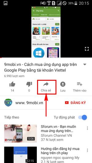 Cách xuất âm thanh từ Video Youtube trên Android