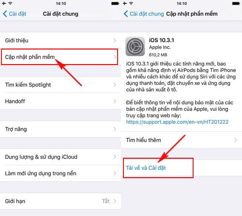 Cách cập nhật iOS 10.3.1 cho iPhone, iPad bằng iTunes, OTA