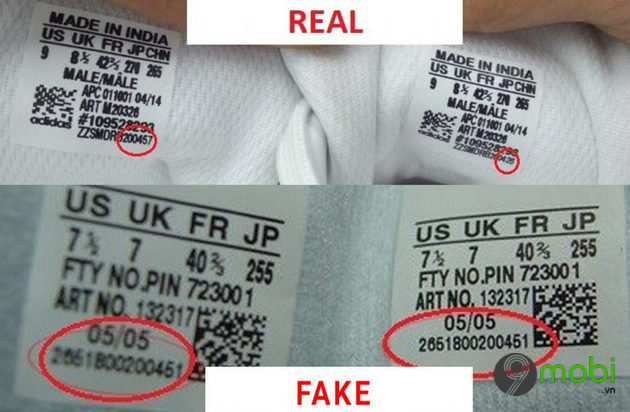 Cách check code giày Adidas xem hàng Real hay Fake