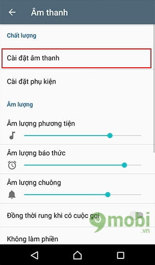 cach tang chat luong am thanh nhac mp3 tren sony xperia xzs 3