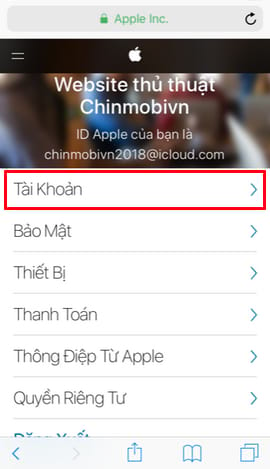 cach them email du phong vao icloud 4