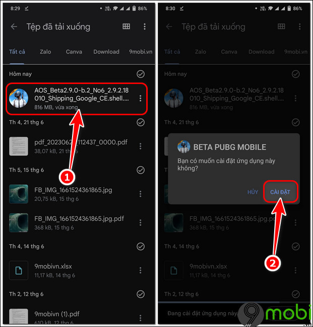 cach tai pubg mobile 2 9 beta tren Android