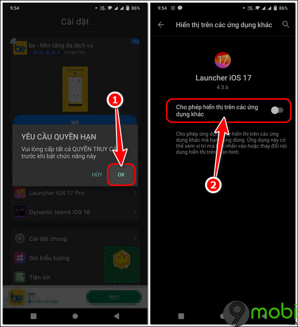cach su dung iOS 17 tren Android