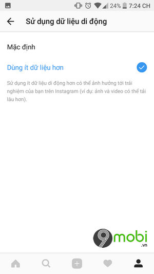 I save data when I log in to instagram 6