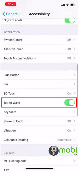 Bật, tắt Tap to Wake trên iPhone X, chạm mở màn hình