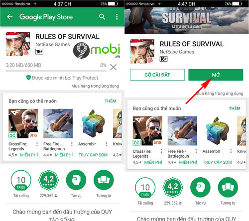 Cách cài và chơi Rules Of Survival trên điện thoại Android, iPhone