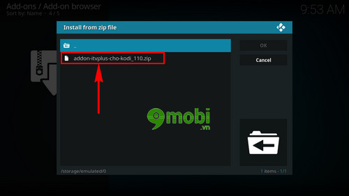 how to add addon for kodi on android 9