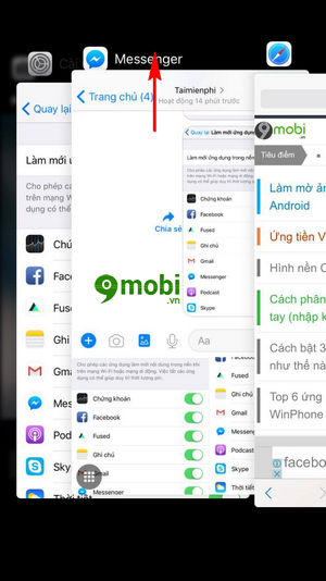 khac phuc loi treo ung dung facebook messenger tren iphone 6