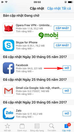 cach cap nhat phan mem iphone update apps 6