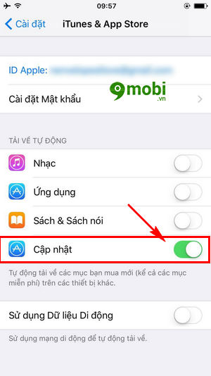 cach cap nhat phan mem iphone update apps 9