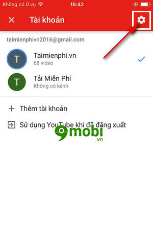 cach dang xuat youtube tren dien thoai iphone android 3
