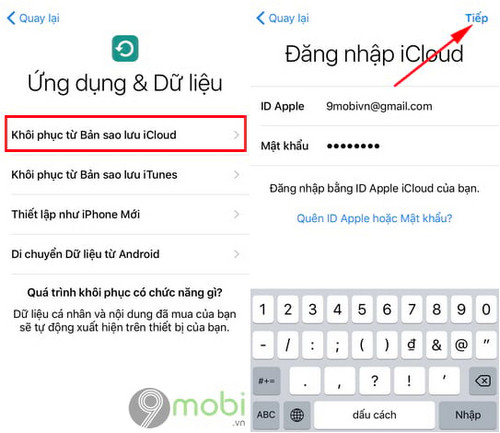 cach dong bo anh tu icloud ve iphone 4