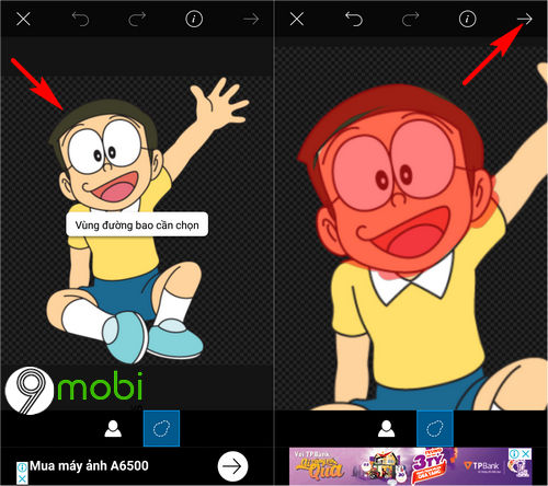 Cách ghép mặt Nobita vào ảnh trên điện thoại iPhone, Android