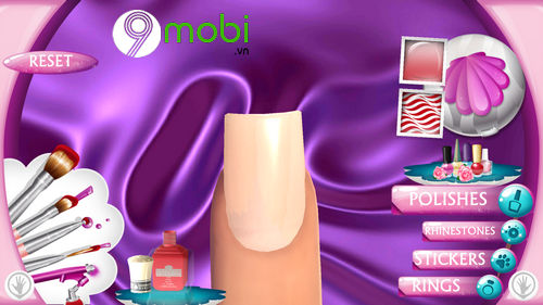 hoc lam mong voi ung dung fashion nails 3d girls game 6
