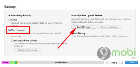 How to restore iphone because it can't be backed up by itunes 3