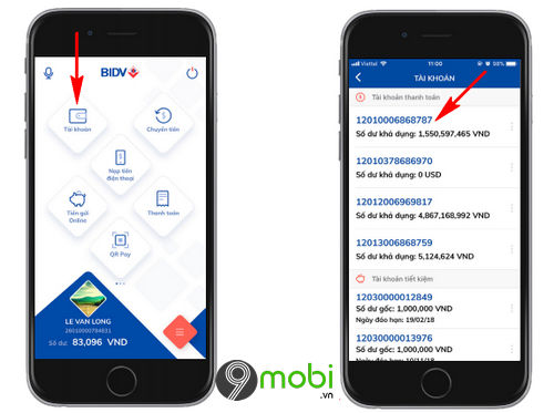 Cách sử dụng BIDV Smart Banking trên điện thoại