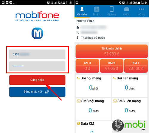 Cách đăng ký My Mobifone, tạo tài khoản My Mobifone trên Android, iPho