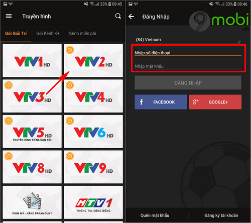 Cách xem trực tiếp VTV2 trên điện thoại Android, iPhone