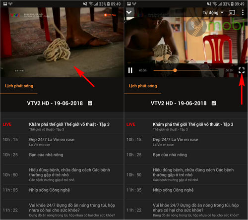 Cách xem trực tiếp VTV2 trên điện thoại Android, iPhone