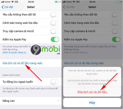 Cách khắc phục khi Safari bị chậm trên iPhone, iPad