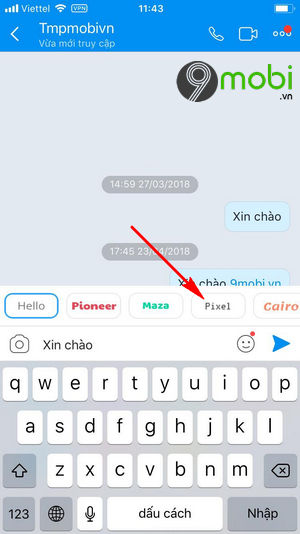 Cách đổi font chữ, cỡ chữ Zalo khi chat trên iPhone, iPad