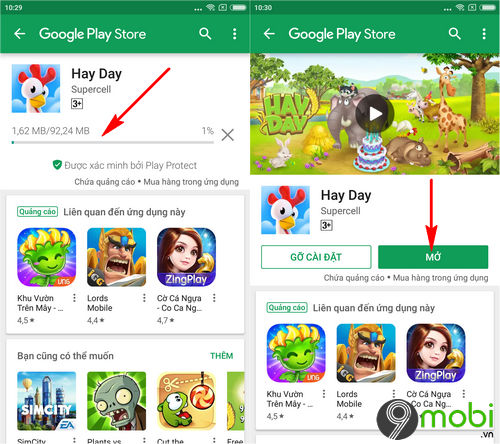 Cách cài và chơi Hay Day trên điện thoại Android, iPhone