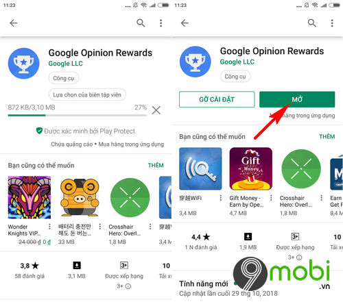 tai va cai dat google opinion rewards cho android iphone nhu the nao 4