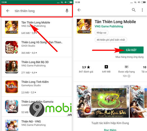 Cách tải và chơi Tân Thiên Long trên điện thoại iPhone, Android