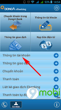 Cách kiểm tra số dư tài khoản DongA Bank trên điện thoại
