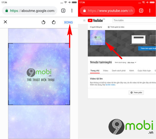 Cách thay Avatar Youtube từ điện thoại đổi ảnh đại diện