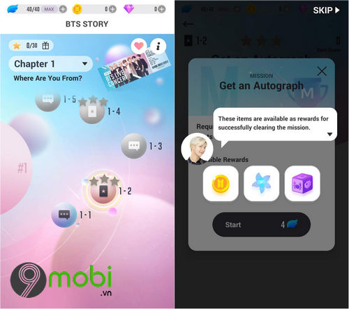 cach choi game bts world tren dien thoai android iphone 6