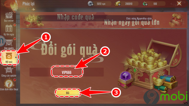giftcode game thien menh quyet