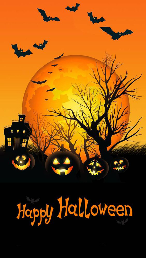 Halloween background for iPhone