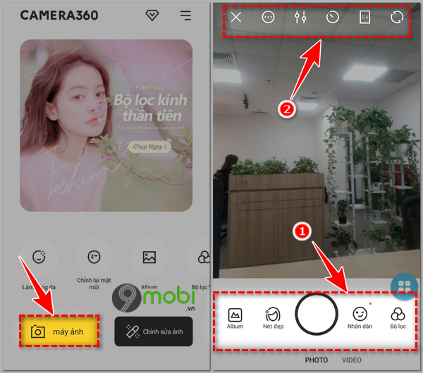 Hướng Dẫn Sử Dụng Camera360 Trên Điện Thoại Android, Iphone