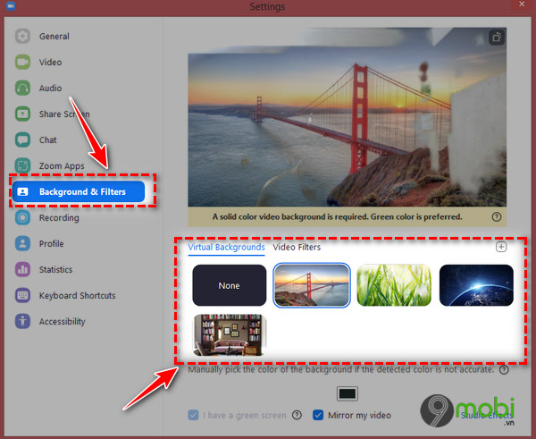 Cách đổi hình nền trên Zoom khi học và họp trực tuyến  Downloadvn
