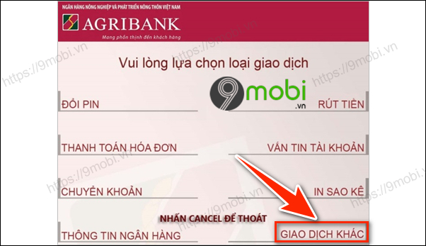 dang ky e-mobile banking agribank qua dien thoai