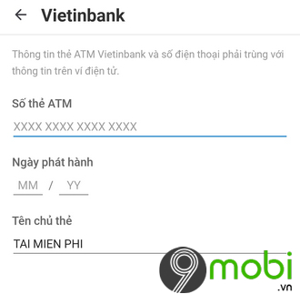 Hướng dẫn liên kết ví VinID với ngân hàng