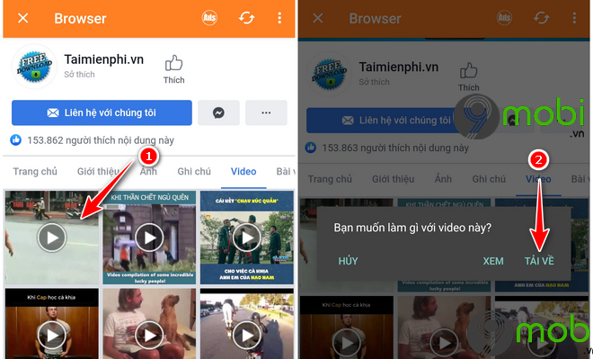 huong dan tai video facebook android bang video downloader for facebook 9
