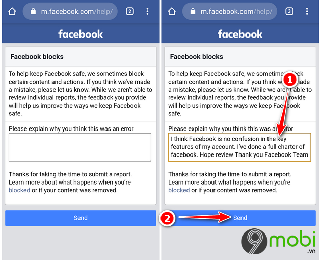 Cách mở chặn like, share, inbox Facebook