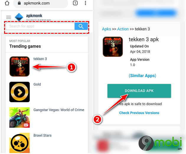 download game on apkmonk store