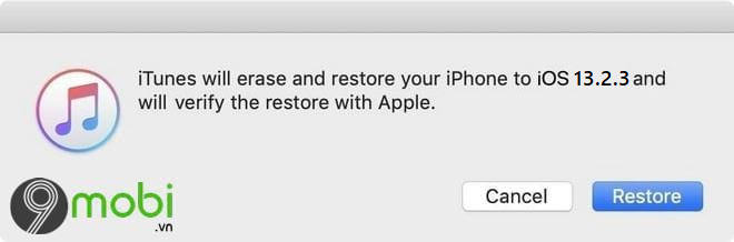Cách hạ cấp iOS 13.3