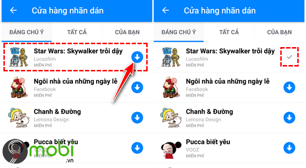 huong dan su dung chu de toi star wars tren facebook messenger 8