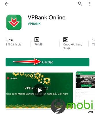 Hướng dẫn tải ứng dụng của ngân hàng VPBank