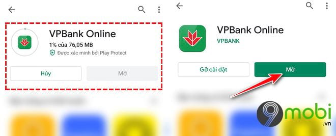 Hướng dẫn tải ứng dụng của ngân hàng VPBank