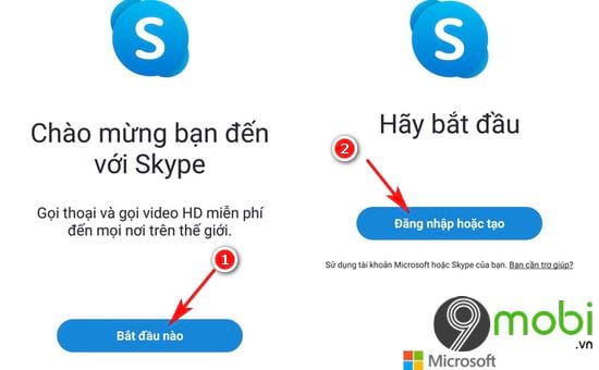 Link đăng nhập Skype web trên điện thoại iPhone, Android